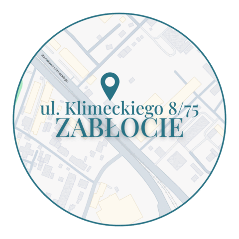 Mapa okolicy filii Zabłocie