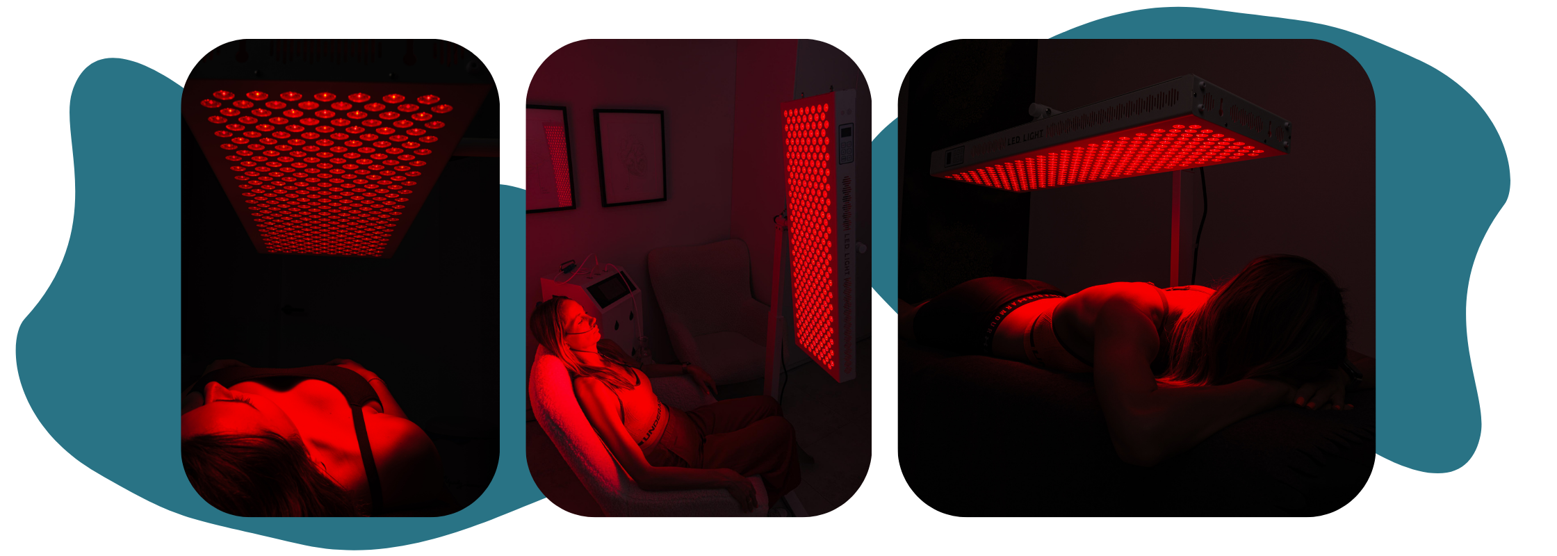 czerwone światło panel